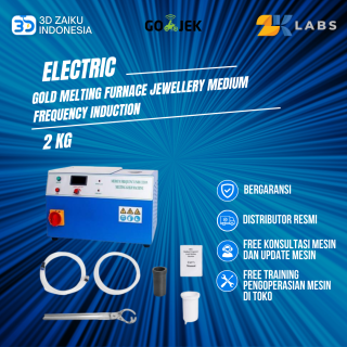ZKLabs Oven Listrik Perhiasan 2 KG Electric Gold Melting Furnace Jewellery Medium Frequency Induction